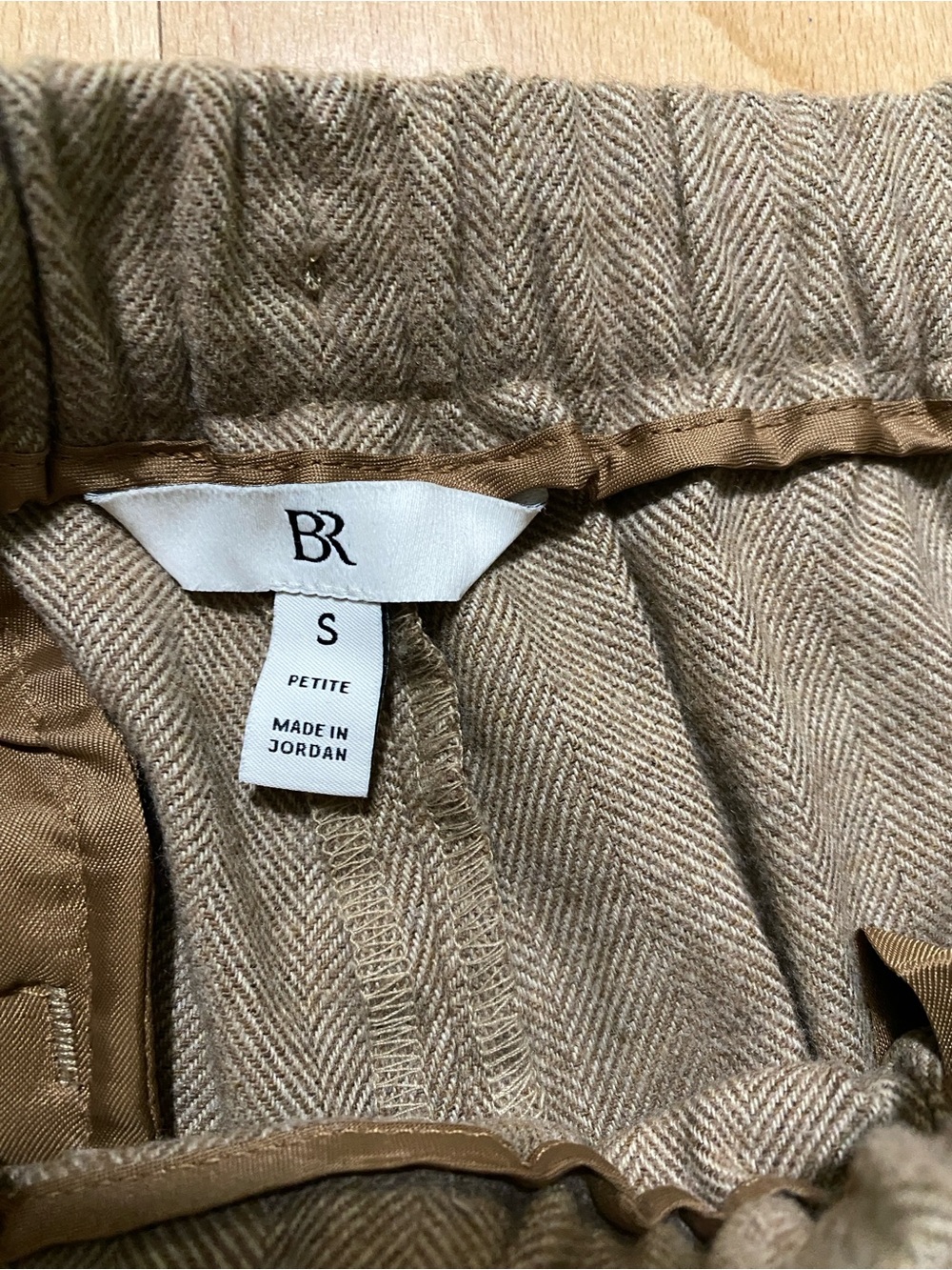 Banana Republic Wool Wide Leg Women’s Drawstring Pants brown - Picture 3 of 12